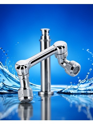 Azrlya Döndürülebilir Musluk Mutfak Banyo Musluk Ucu Başlığı 4 Filtreli