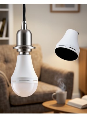 Azrlya Elektrik Kesintisinde Yanan Şarjlı LED Ampul E27 6500K Güçlü Işık