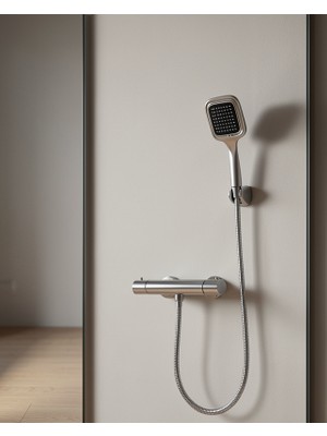 Azrlya Çok Fonksiyonlu Siyah El Duşu Seti Spiral Hortum ve Duş Askısı Banyo Duş Başlığı