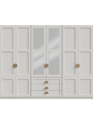 Aydınev Atlantik Mdf 6 Kapaklı Dolap