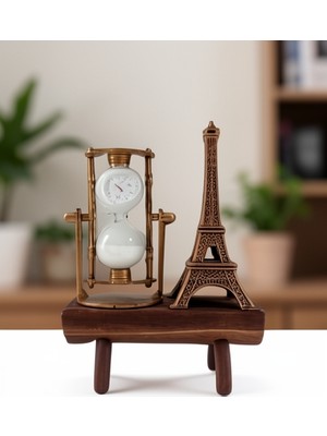 Azrlya Paris Eyfel Kulesi Hediyelik Eyfel Retro Kum Saati Dekoratif Eşya