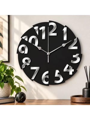 Rokh 🕰️ Dekoratif Duvar Saati 35 cm 🔢 Büyük Rakamlı Modern Tasarım 🎁 Hediyelik Duvar Saati