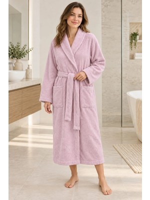 Özdilek Kadın/erkek Unisex Pamuklu Bornoz Xl - Pudra