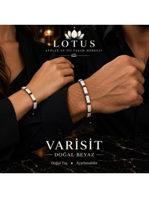Lotus Atölye ve İyi Yaşam Merkezi Varisit Taşı Bileklik – Doğal Taş Ayarlanabilir Kadın & Erkek Bileklik | 6 Renk Seçeneği