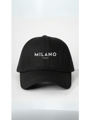 Gyes Milano Italy Baskılı Spor Şapka Unisex 56-60 cm Ölçülere Kadar Ayarlanabilir Çırtlı