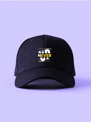 Gyes Never Unisex Model Ayarlanabilir Cırtlı Spor Şapka Orijinal Cap