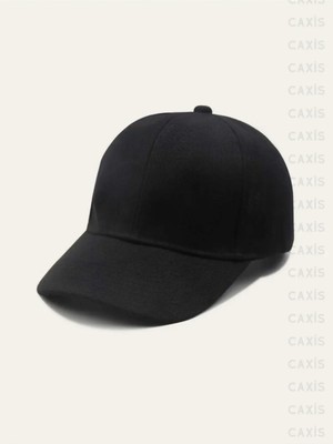 Gyes Siyah Spor Şapka Unisex Arkası Cırtlı Ayarlanabilir
