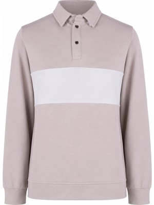 Trender Parçalı Taş Erkek Sweatshirt 2010