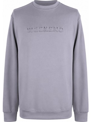 Trender Weekend Gofre Gri Erkek Sweatshirt 2003