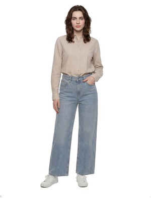 Loft Bella Regular Fit Açık Mavi Kadın Jean Pantolon LF2039973