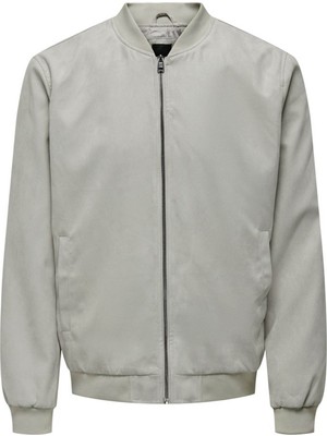 Only & Sons Onslucas Bomber Gri Erkek Ceket 22027463
