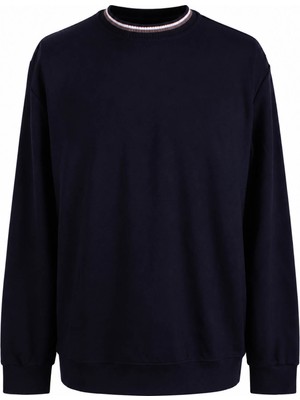 Trender Triko Ribana Lacivert Erkek Sweatshirt 2001