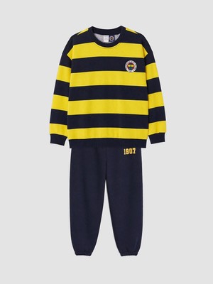 LC Waikiki Fenerbahçe Çizgili Erkek Çocuk Takım  (W6)