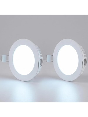 Brf Store Acanticaret Cata CT-5145G 6 Watt 3200K Günışığı - Slim Sıva Altı LED Panel Armatür - Ince Kasa Yuvar