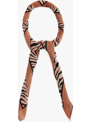 Koton Zebra Desenli Kare Şal