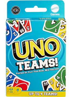 Mattel Games Uno Teams™ Kartlar Aile ve Arkadaşlarla Bir Araya Gelinen Akşamlara, Seyahatlere, K