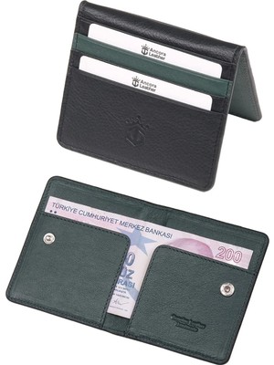 Ancora Leather Hakiki Deri Para Bölmeli Çıtçıtlı PORTFÖY-UNISEX-26210