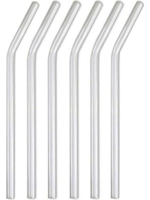 Mithra Life 6 Lı Şeffaf Eğimli Cam Pipet MIT1003