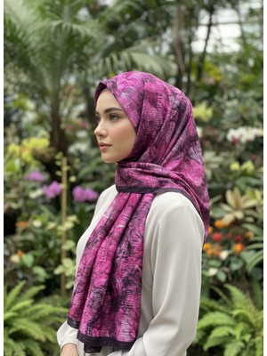 Cappio Craft Müslüm, Floral Çiçek Desenli Bürümcük Şal – Zarif, Kaymaz, Terletmez ve Rahat Kullanım 75 x 200 cm