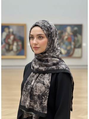 Cappio Craft Müslüm, Floral Çiçek Desenli Bürümcük Şal – Zarif, Kaymaz, Terletmez ve Rahat Kullanım 75 x 200 cm