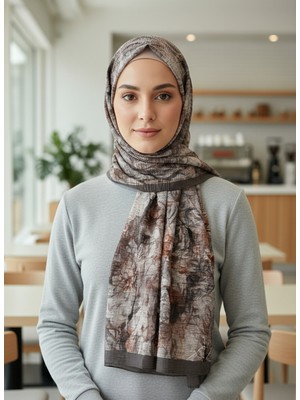 Cappio Craft Müslüm, Floral Çiçek Desenli Bürümcük Şal – Zarif, Kaymaz, Terletmez ve Rahat Kullanım 75 x 200 cm