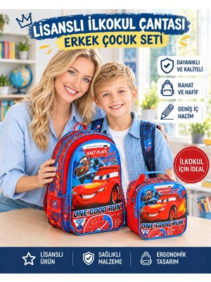 Şimşek Mcqueen Lisanslı Erkek Çocuk Ilkokul Çantası Erkek Çocuk Okul Çantası Beslenme Erkek Çocuk Okul Çantası Ilkokul
