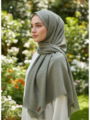 Bonjela Zebra Desenli Jakarlı Eşarp – Yumuşak Dokulu, Kaymaz, Günlük ve Şık Tesettür Eşarp 100 x 100 cm