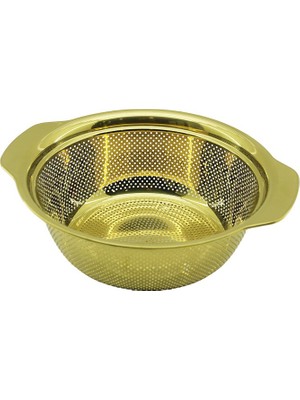 Store 23CM   Gold  Paslanmaz Metal  Sepet  Süzgeç  Kendinden Kulplu