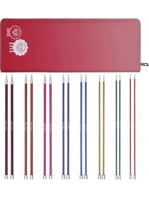 Esranın Dünyası Zing Tek Uçlu Örgü Iğnesi Seti, 35 cm Uzunluğunda 2,50-6,00 mm Aralığı
