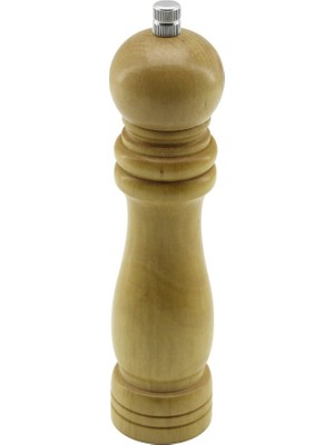 Store Büyük= Çap: 4.5cm - Uzunluk: 19CM Ahşap Tuz - Baharat Öğütücü