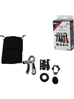 Store 5pcs El Spor Aletleri Seti El Yayı - Halka - Yumurta - Geçmeli Parmaklık - Yaylı Parmaklık