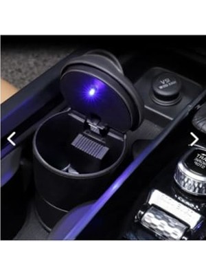 Esranın Dünyası Mavi Işıklı Kapaklı Küllük, Audi A3 Sedan Uyumlu, Pratik