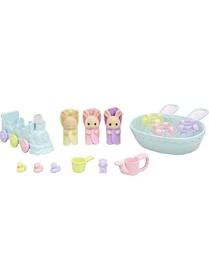 Esranın Dünyası Sylvanian Families Epoch ESF5707 Üçüzler Banyo Seti Oyuncak
