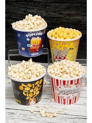 Esranın Dünyası 4 Adet Patlamış Mısır Kovası Popcorn Kutusu Seti, 7480000717427