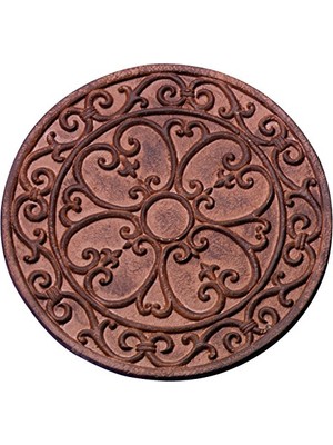 Esranın Dünyası Design Kaldırım Plakası, Bahçe Fayansı, Basamak Plakası, Teras Plakası, Motif Klasik, Yuvarlak, Yakl. Ø 30 cm x 1,2 cm Yükseklik