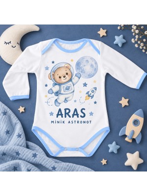 Belirtilmemiş Kişiye Özel Isim ve Tasarım Baskılı Uzun Kollu  Bebek Zıbını
