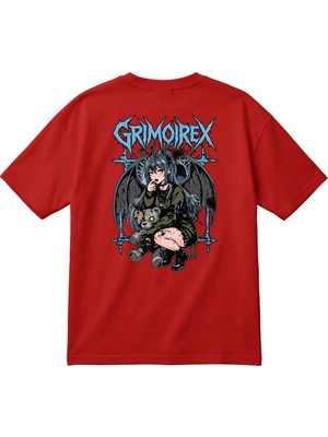 BarsDepo Grımoırex Basklı Oversize T-Shirt