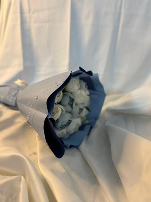Lady Flowers Solmayan 15 Li Şakayık Buketi Büyük Boy Şakayık Sevgiliye Özel Unutulmaz Hediye Yapay Çiçek