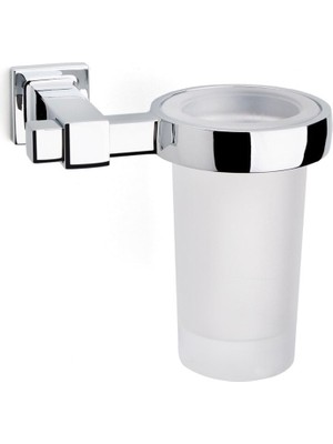 Esranın Dünyası System Q-Lıne Duvara Monte Diş Fırçalığı Krom Renk 129X102X131 mm