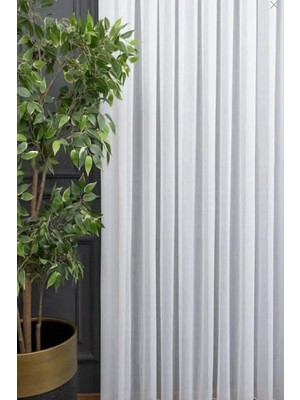Sinan Mefruşat Bambu Şantuk Kırışmaz Ütü Istemez Tül Perde Pileli Tül