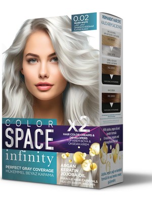 Esranın Dünyası Color Space Infınıty Set Saç Boyası Silver White