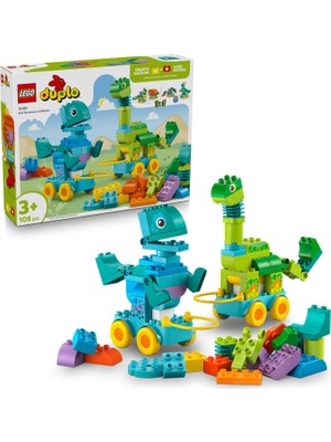 Esranın Dünyası LEGO Duplo Kasabası 3’ü 1 Arada Tekerlekli Dinozorlar 10451