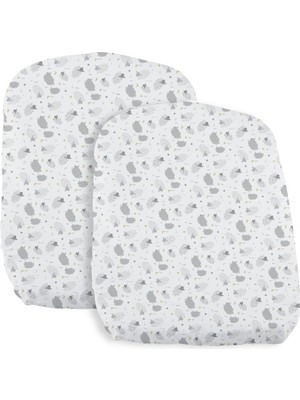 Esranın Dünyası Chicco Çarşaf Crib Set Iki Parça Baby Hug Grey Sheep