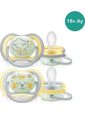 Esranın Dünyası Philips Avent Ultra Air Gece Emziği 18 Ay+ SCF376-01