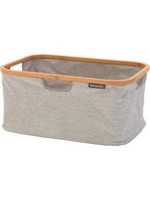 Esranın Dünyası Brabantia Çamaşır Sepeti, Bambu, 40 L, Gri