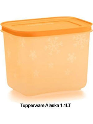 Esranın Dünyası Tupperware Alaska 1,1 Litre Yüksek Gövde Derindondurucu ve Buzdolabı Saklama Kabı