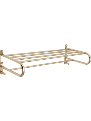 Esranın Dünyası System Banyo Havlu Rafı Gold Renk 259X165X590 mm