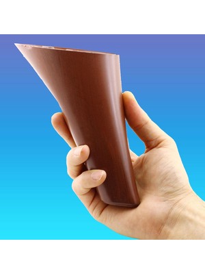 Esranın Dünyası BADEM10 Napoli Lüks Mobilya Kanepe Sehpa Tv Ünitesi Koltuk Ayağı 12 cm Kahverengi Ahşap Desenli Baza Ayak