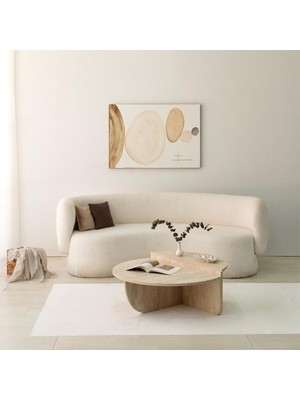 Esranın Dünyası Neostill Podium Orta Sehpa/traverten Desen