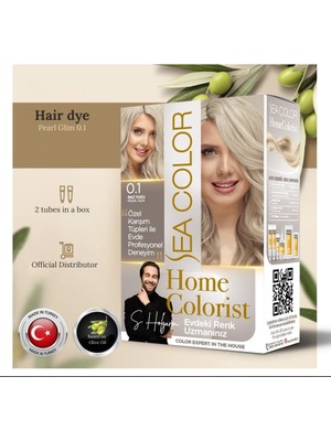 Esranın Dünyası Sea Color Home Colorist Set Saç Boyası 0.1 Inci Tozu Pearl Glım